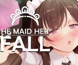 He Maid Her Fall 英文标志与棕发角色面部特写
