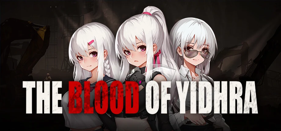 The Blood of Yidhra 游戏封面与三位白发角色